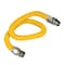 Flextron Gas Line Hose 1'' O.D.x36'' Len 3/4" FIPx3/4" MIP Fittings Yellow Coated Stainless Steel Flexible FTGC-YC34-36P - alternate 1